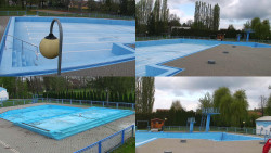 Areál koupaliště Hulín - sdružené snímky