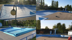 Areál koupaliště Hulín - sdružené snímky