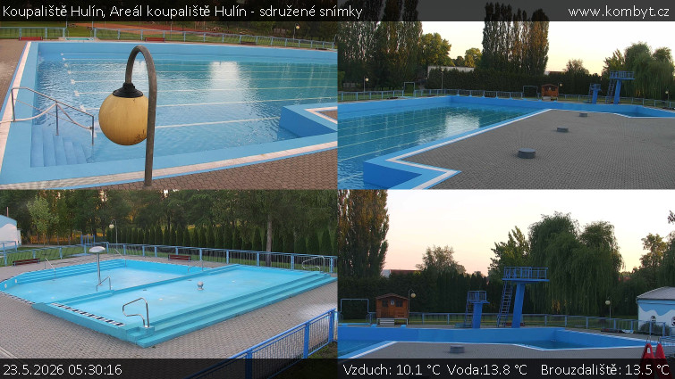 Koupaliště Hulín - Areál koupaliště Hulín - sdružené snímky - 23.5.2026 v 05:30
