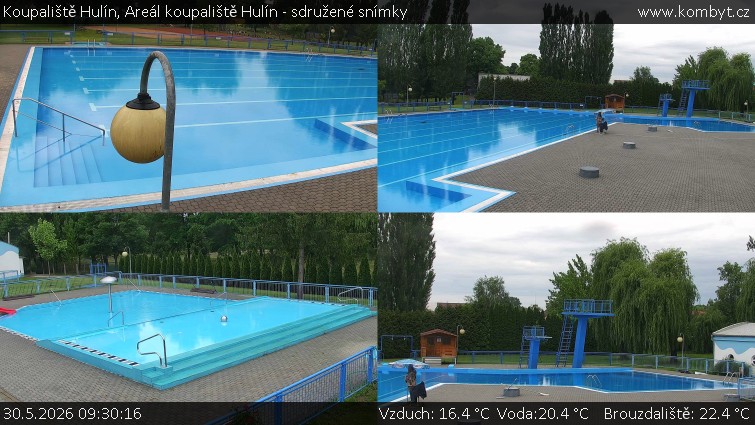 Koupaliště Hulín - Areál koupaliště Hulín - sdružené snímky - 30.5.2026 v 09:30