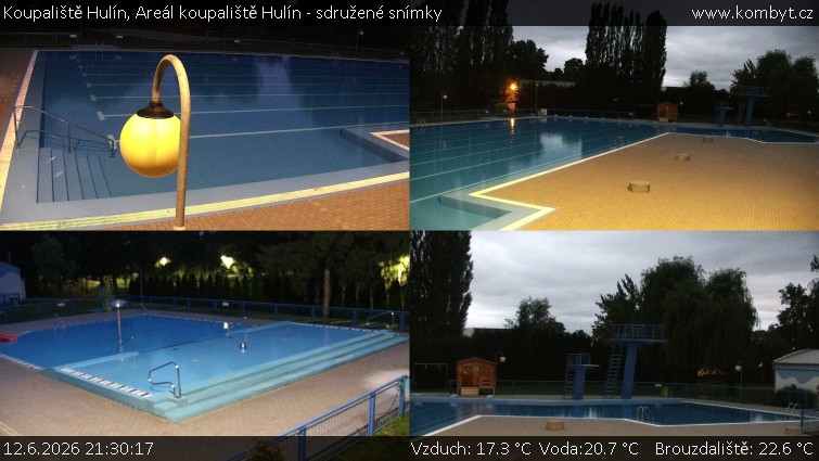 Koupaliště Hulín - Areál koupaliště Hulín - sdružené snímky - 12.6.2026 v 21:30
