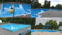 Schwimmbadgelände Hulín – zusammengestellte Aufnahmen
