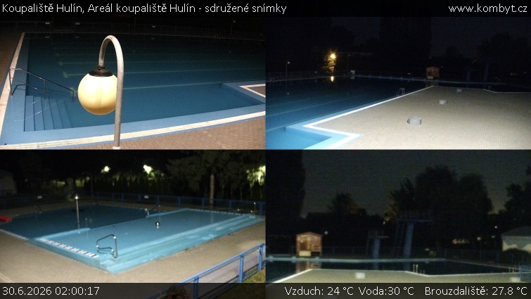 Koupaliště Hulín - Areál koupaliště Hulín - sdružené snímky - 30.6.2026 v 02:00