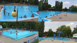 Schwimmbadgelände Hulín – zusammengestellte Aufnahmen