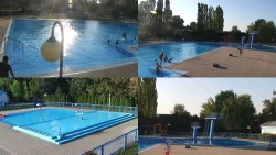 Areál koupaliště Hulín – sestavené záběry