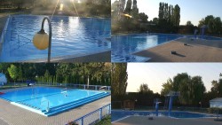 Areál koupaliště Hulín – sestavené záběry