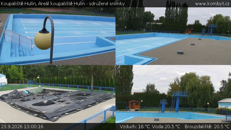 Koupaliště Hulín - Areál koupaliště Hulín - sdružené snímky - 23.9.2026 v 13:00
