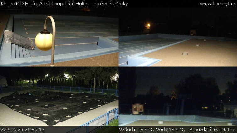 Koupaliště Hulín - Areál koupaliště Hulín - sdružené snímky - 30.9.2026 v 21:30
