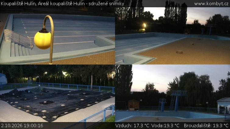 Koupaliště Hulín - Areál koupaliště Hulín - sdružené snímky - 2.10.2026 v 19:00