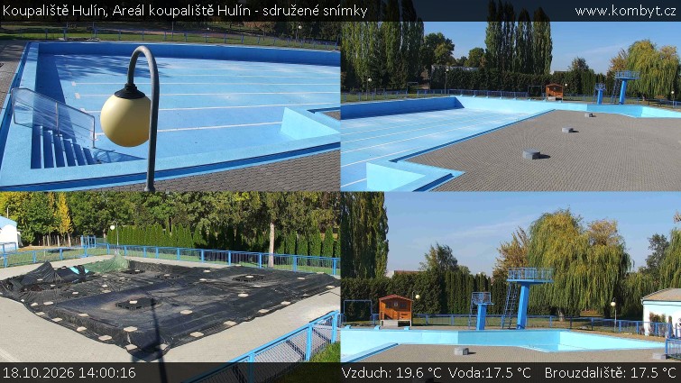 Koupaliště Hulín - Areál koupaliště Hulín - sdružené snímky - 18.10.2026 v 14:00