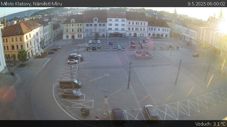 Město Klatovy - Náměstí Míru - 9.5.2025 v 06:00 Město Klatovy - Náměstí Míru - 9.5.2025 v 06:00