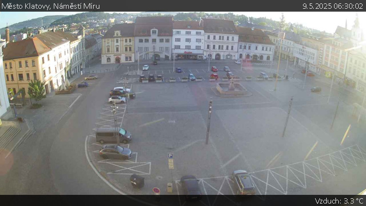 Město Klatovy - Náměstí Míru - 9.5.2025 v 06:30 Město Klatovy - Náměstí Míru - 9.5.2025 v 06:30