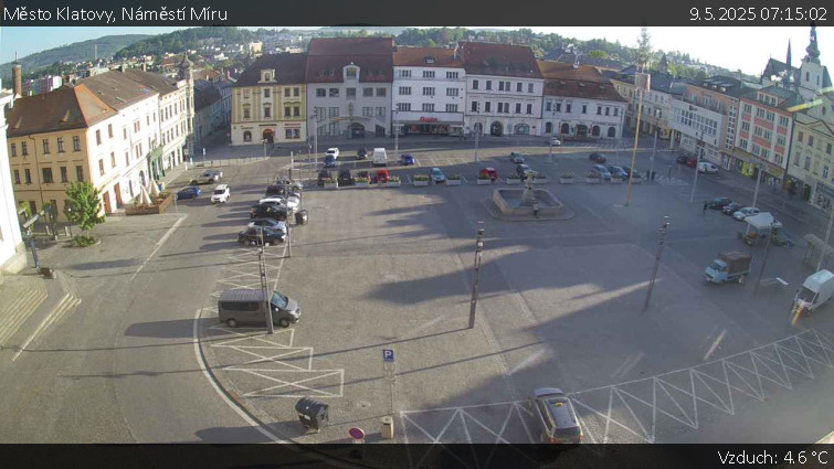 Město Klatovy - Náměstí Míru - 9.5.2025 v 07:15 Město Klatovy - Náměstí Míru - 9.5.2025 v 07:15