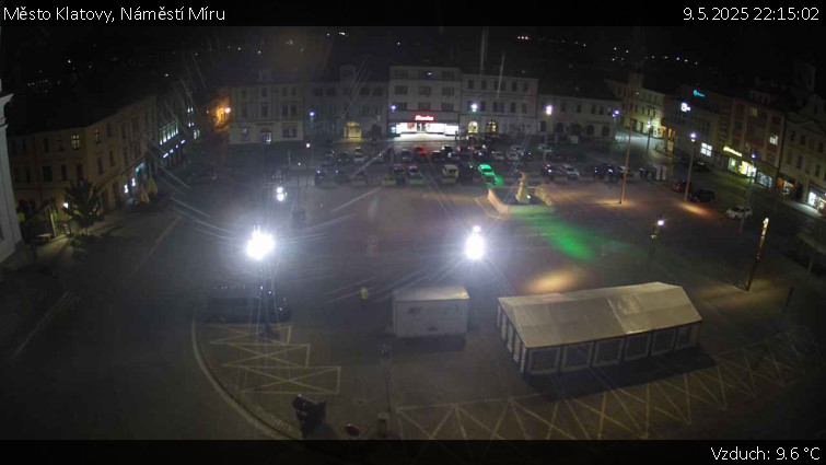 Město Klatovy - Náměstí Míru - 9.5.2025 v 22:15 Město Klatovy - Náměstí Míru - 9.5.2025 v 22:15