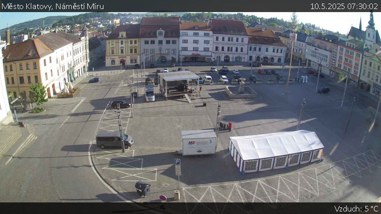 Město Klatovy - Náměstí Míru - 10.5.2025 v 07:30 Město Klatovy - Náměstí Míru - 10.5.2025 v 07:30