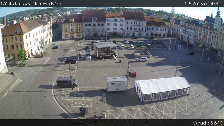 Město Klatovy - Náměstí Míru - 10.5.2025 v 07:45 Město Klatovy - Náměstí Míru - 10.5.2025 v 07:45