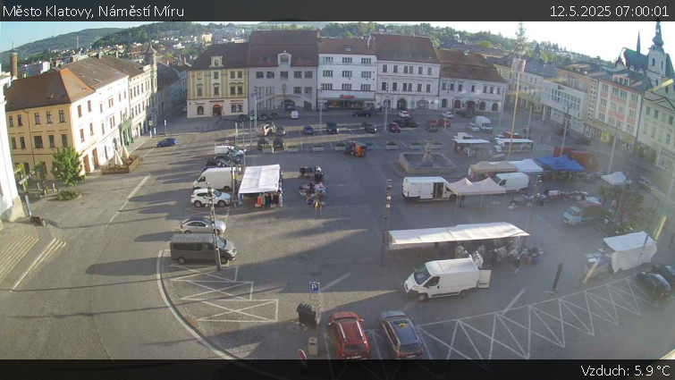 Město Klatovy - Náměstí Míru - 12.5.2025 v 07:00 Město Klatovy - Náměstí Míru - 12.5.2025 v 07:00