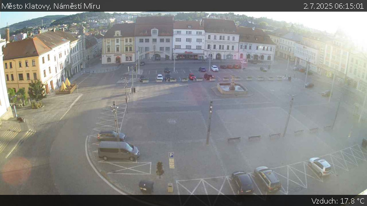 Město Klatovy - Náměstí Míru - 2.7.2025 v 06:15 Město Klatovy - Náměstí Míru - 2.7.2025 v 06:15