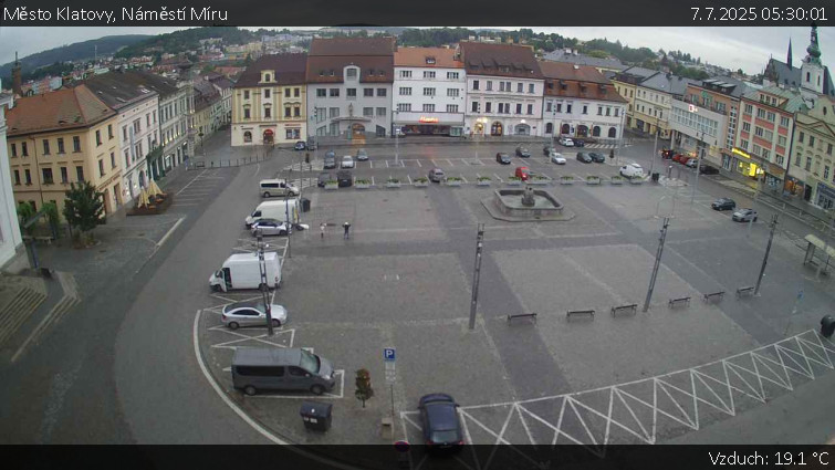 Město Klatovy - Náměstí Míru - 7.7.2025 v 05:30 Město Klatovy - Náměstí Míru - 7.7.2025 v 05:30
