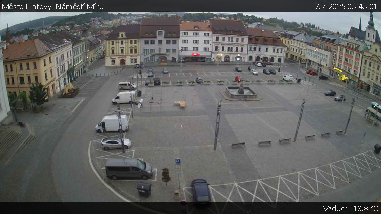Město Klatovy - Náměstí Míru - 7.7.2025 v 05:45 Město Klatovy - Náměstí Míru - 7.7.2025 v 05:45