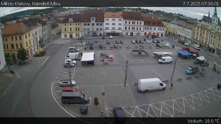 Město Klatovy - Náměstí Míru - 7.7.2025 v 07:30 Město Klatovy - Náměstí Míru - 7.7.2025 v 07:30