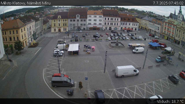 Město Klatovy - Náměstí Míru - 7.7.2025 v 07:45 Město Klatovy - Náměstí Míru - 7.7.2025 v 07:45