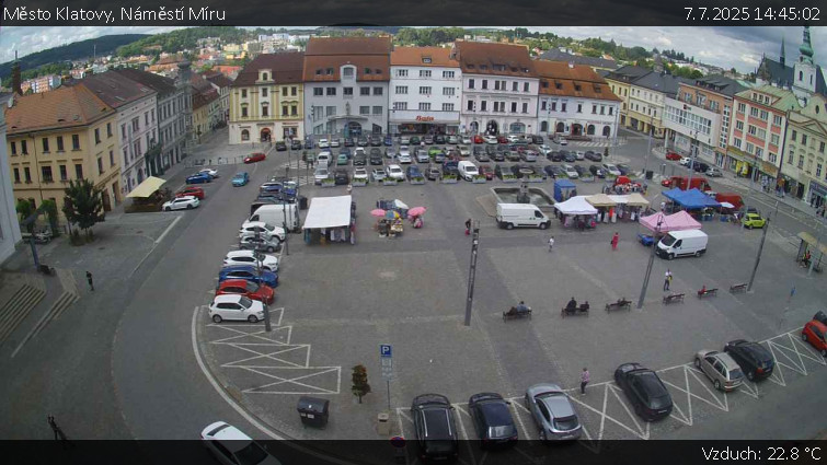 Město Klatovy - Náměstí Míru - 7.7.2025 v 14:45 Město Klatovy - Náměstí Míru - 7.7.2025 v 14:45