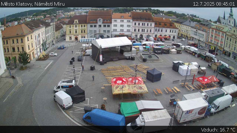 Město Klatovy - Náměstí Míru - 12.7.2025 v 08:45 Město Klatovy - Náměstí Míru - 12.7.2025 v 08:45