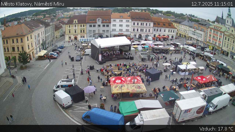 Město Klatovy - Náměstí Míru - 12.7.2025 v 11:15 Město Klatovy - Náměstí Míru - 12.7.2025 v 11:15