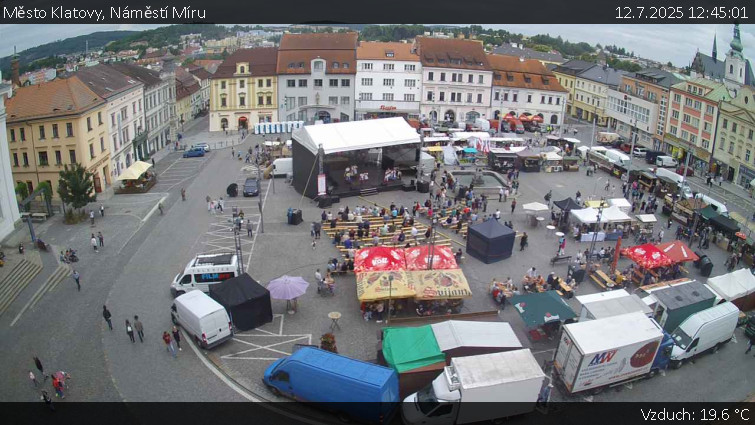 Město Klatovy - Náměstí Míru - 12.7.2025 v 12:45 Město Klatovy - Náměstí Míru - 12.7.2025 v 12:45