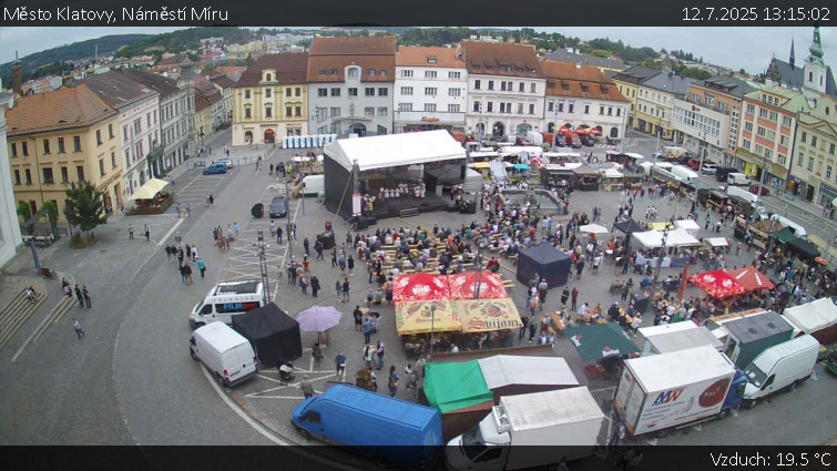 Město Klatovy - Náměstí Míru - 12.7.2025 v 13:15 Město Klatovy - Náměstí Míru - 12.7.2025 v 13:15