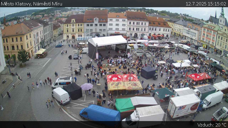Město Klatovy - Náměstí Míru - 12.7.2025 v 15:15 Město Klatovy - Náměstí Míru - 12.7.2025 v 15:15