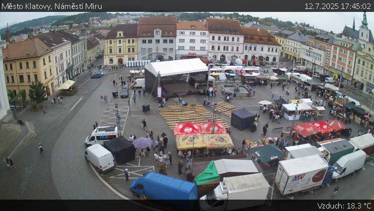 Město Klatovy - Náměstí Míru - 12.7.2025 v 17:45 Město Klatovy - Náměstí Míru - 12.7.2025 v 17:45
