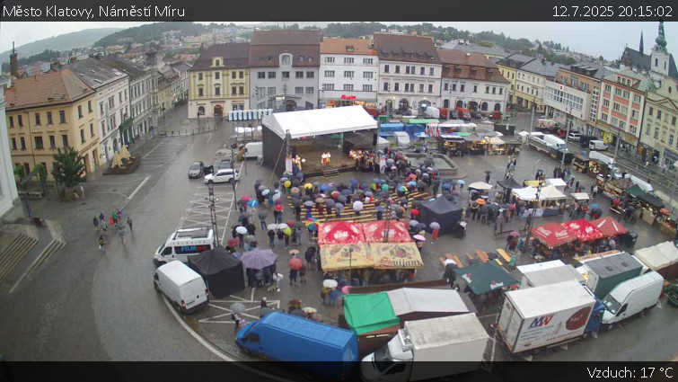 Město Klatovy - Náměstí Míru - 12.7.2025 v 20:15 Město Klatovy - Náměstí Míru - 12.7.2025 v 20:15