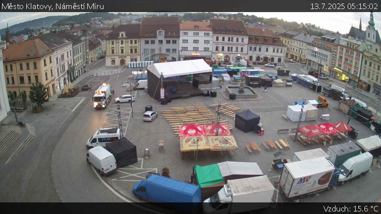 Město Klatovy - Náměstí Míru - 13.7.2025 v 05:15