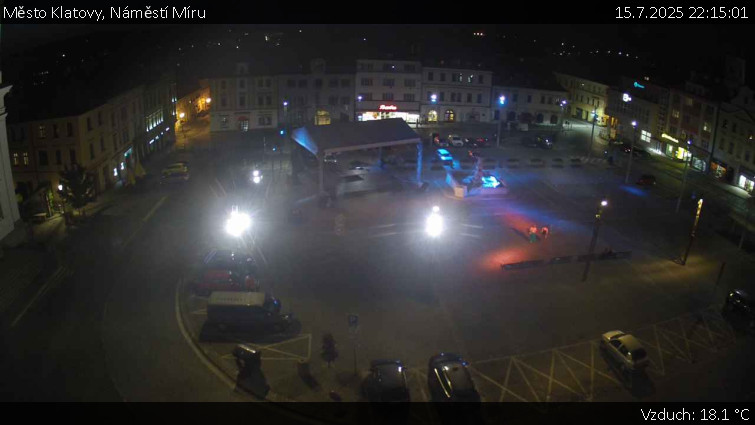 Město Klatovy - Náměstí Míru - 15.7.2025 v 22:15 Město Klatovy - Náměstí Míru - 15.7.2025 v 22:15