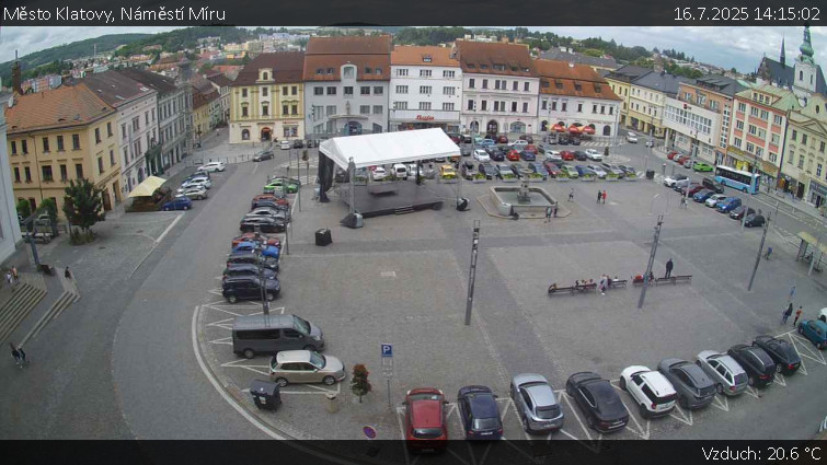 Město Klatovy - Náměstí Míru - 16.7.2025 v 14:15 Město Klatovy - Náměstí Míru - 16.7.2025 v 14:15