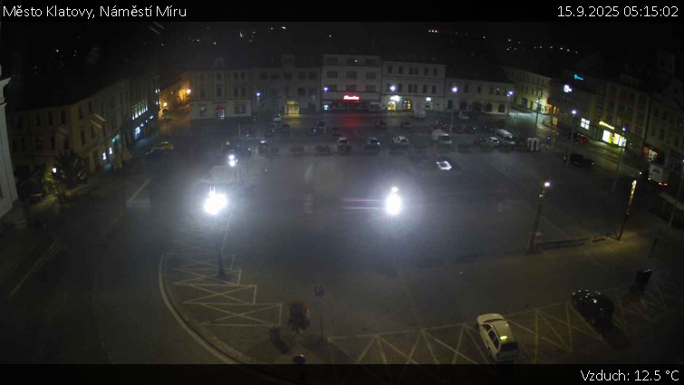 Město Klatovy - Náměstí Míru - 15.9.2025 v 05:15 Město Klatovy - Náměstí Míru - 15.9.2025 v 05:15