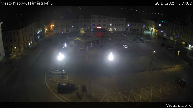 Město Klatovy - Náměstí Míru - 20.10.2025 v 03:30 Město Klatovy - Náměstí Míru - 20.10.2025 v 03:30