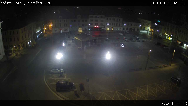 Město Klatovy - Náměstí Míru - 20.10.2025 v 04:15 Město Klatovy - Náměstí Míru - 20.10.2025 v 04:15