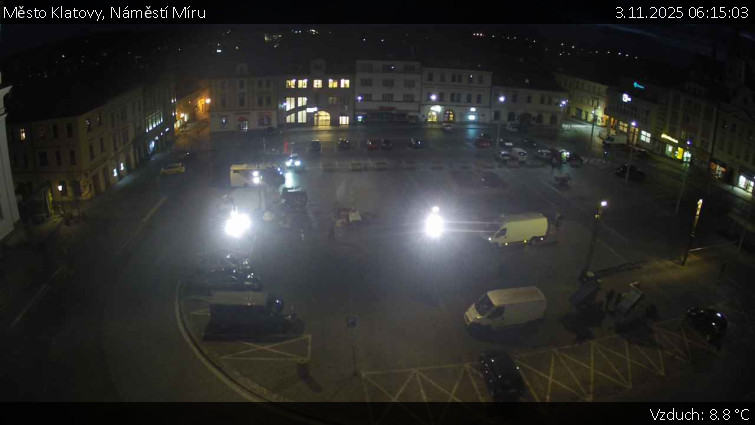 Město Klatovy - Náměstí Míru - 3.11.2025 v 06:15