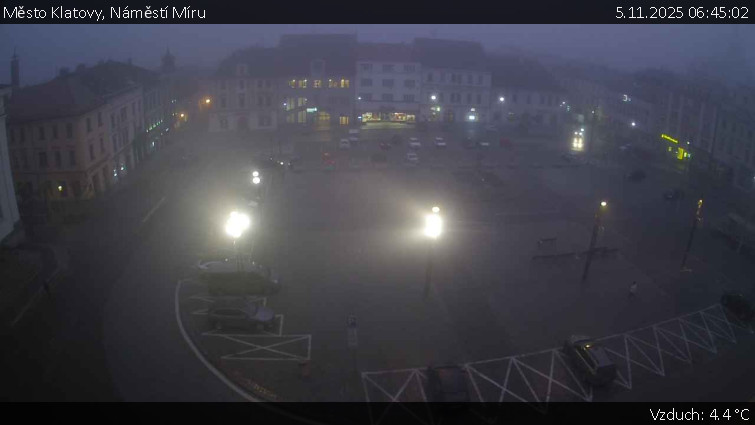 Město Klatovy - Náměstí Míru - 5.11.2025 v 06:45