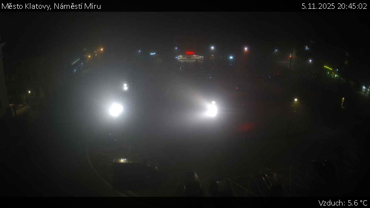 Město Klatovy - Náměstí Míru - 5.11.2025 v 20:45