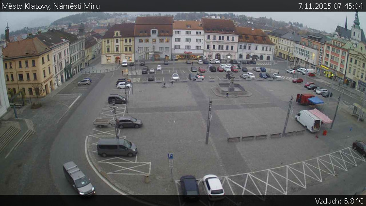 Město Klatovy - Náměstí Míru - 7.11.2025 v 07:45
