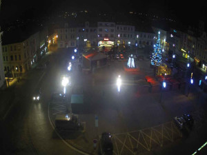 Město Klatovy - Náměstí Míru - 2.12.2025 v 20:45 Město Klatovy - Náměstí Míru - 2.12.2025 v 20:45