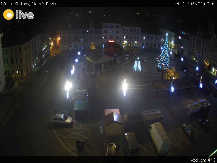 Město Klatovy - Náměstí Míru - 14.12.2025 v 04:00
