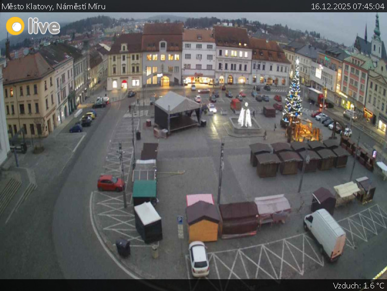 Město Klatovy - Náměstí Míru - 16.12.2025 v 07:45
