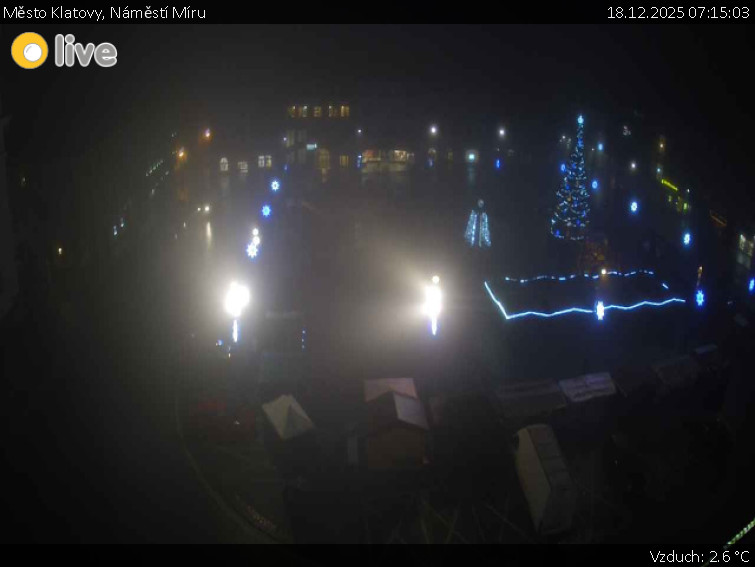 Město Klatovy - Náměstí Míru - 18.12.2025 v 07:15