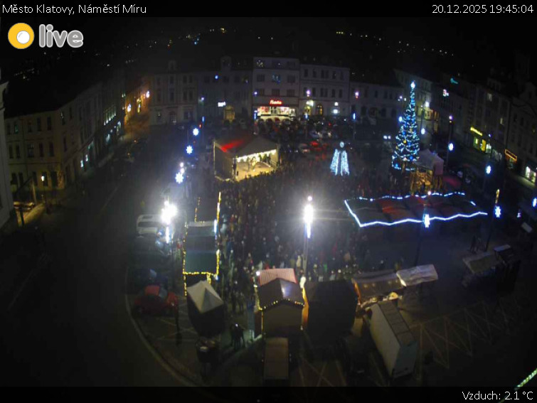 Město Klatovy - Náměstí Míru - 20.12.2025 v 19:45