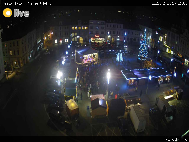 Město Klatovy - Náměstí Míru - 22.12.2025 v 17:15